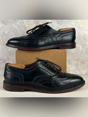 Allen Edmonds x Brooks Brothers MacNeil Black Wingtip Shoes Men’s 10.5 D